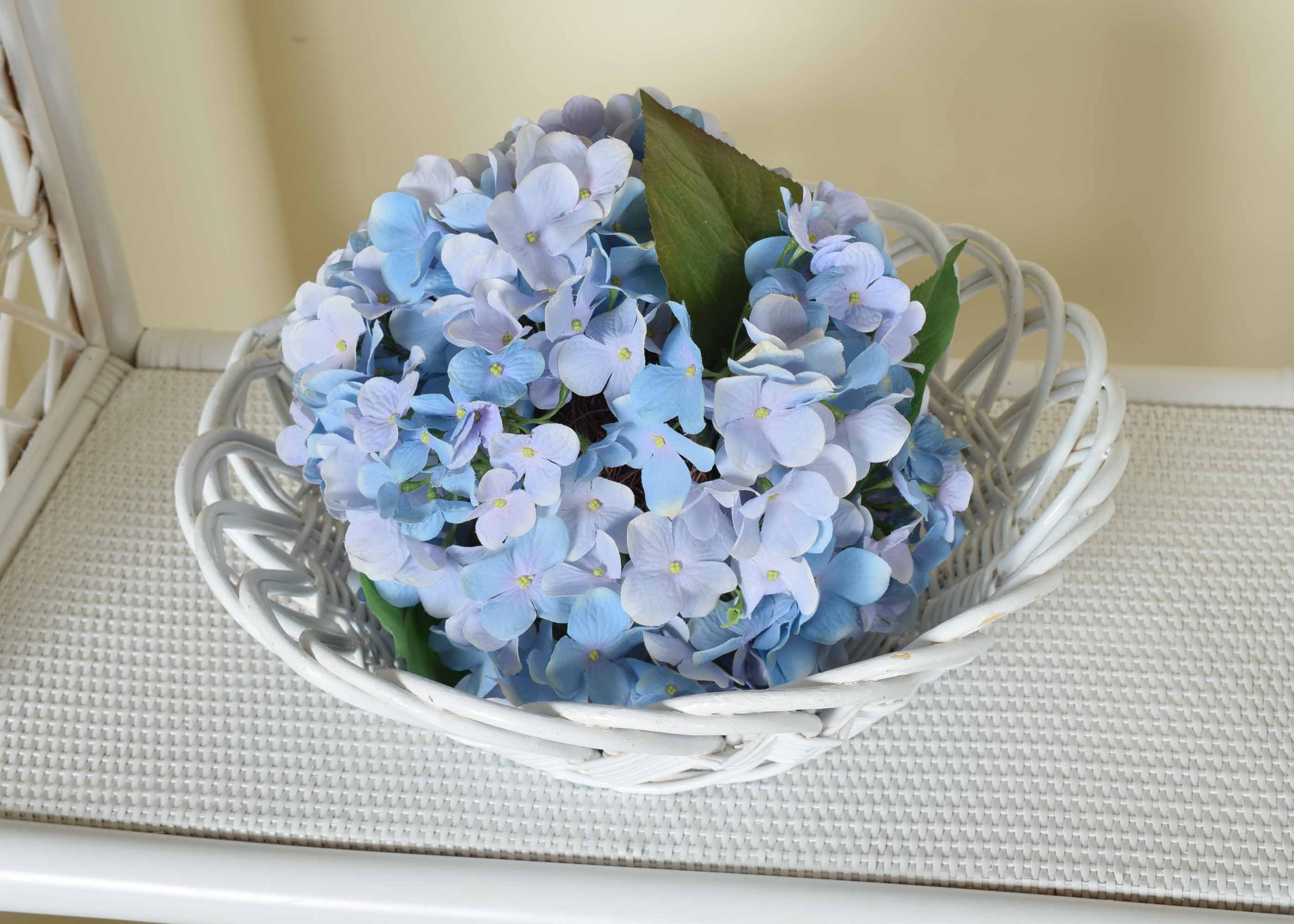 Bamboo and Rattan Shelf Duo