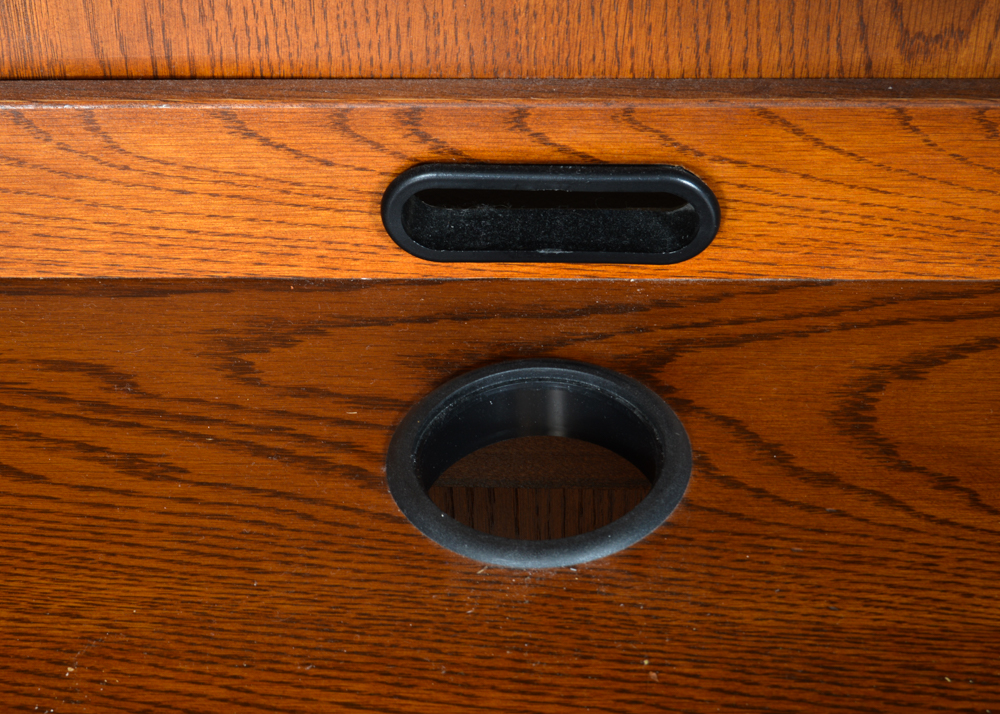 Oak Desk Work Station in Honey Brown Finish