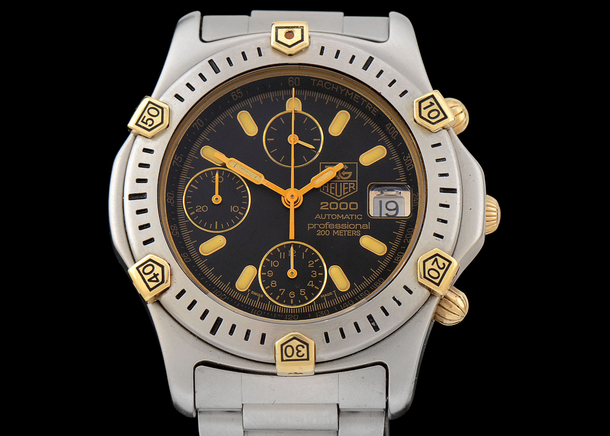 Tag Heuer 2000 Professional Chronograph 200M Steel Watch