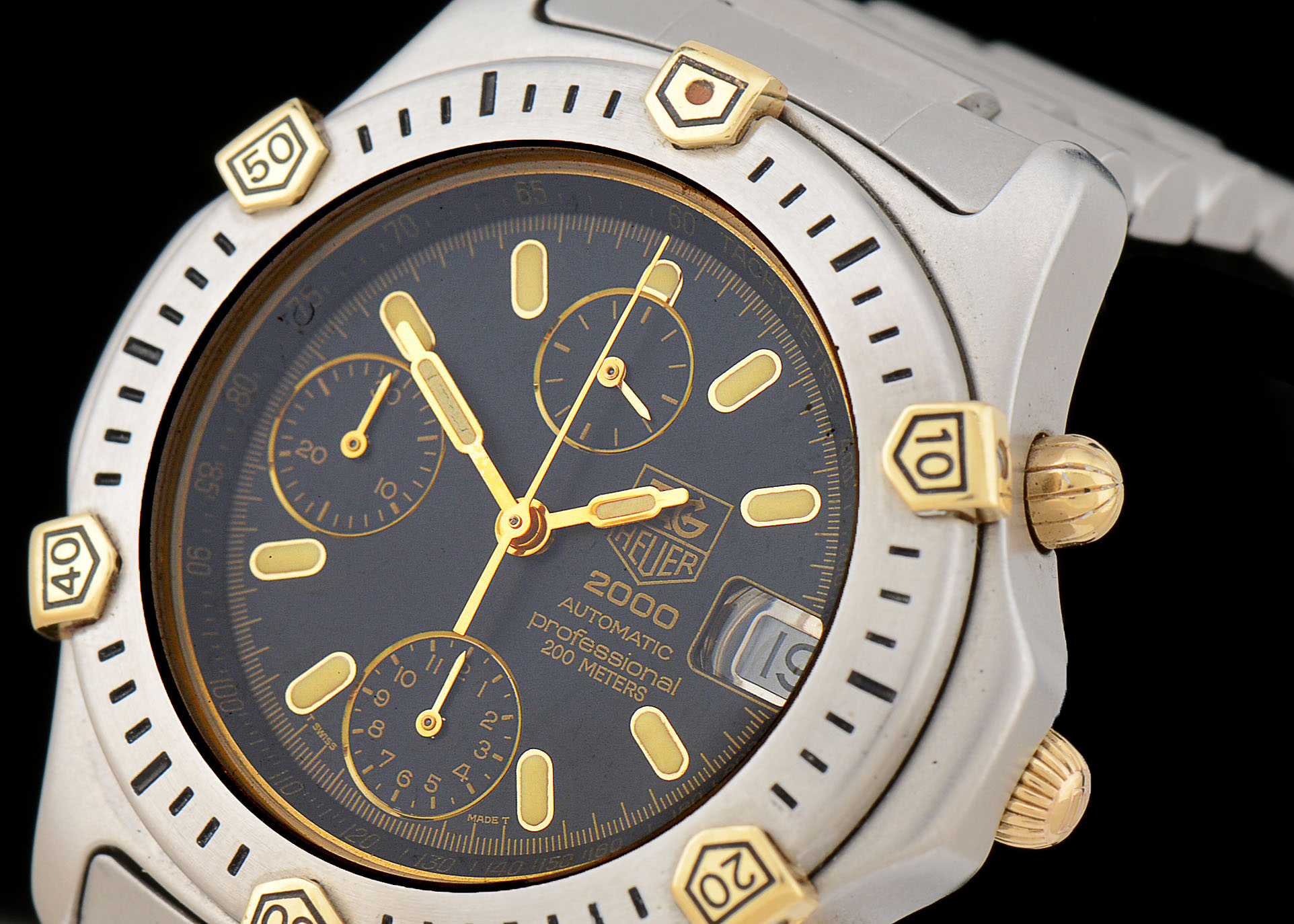 Tag Heuer 2000 Professional Chronograph 200M Steel Watch