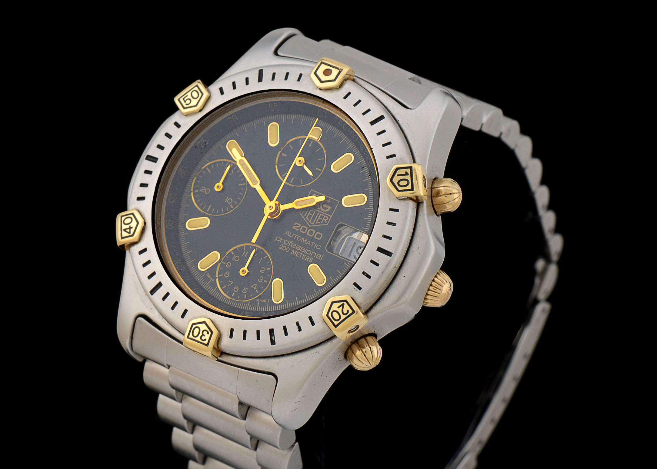 Tag Heuer 2000 Professional Chronograph 200M Steel Watch