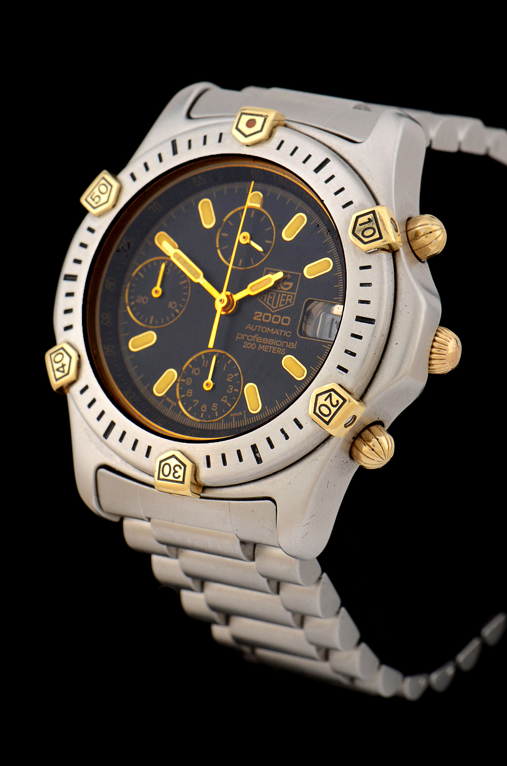 Tag Heuer 2000 Professional Chronograph 200M Steel Watch