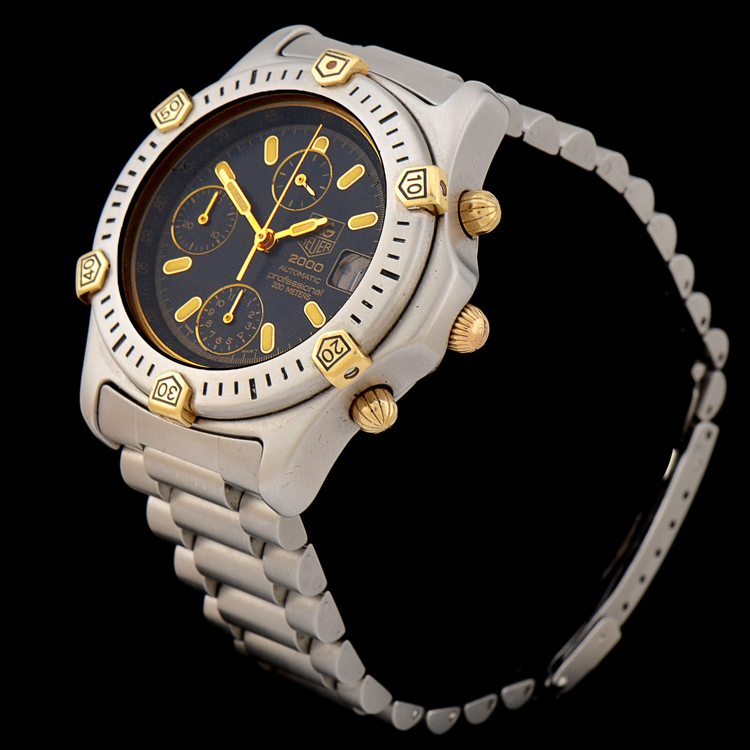 Tag Heuer 2000 Professional Chronograph 200M Steel Watch