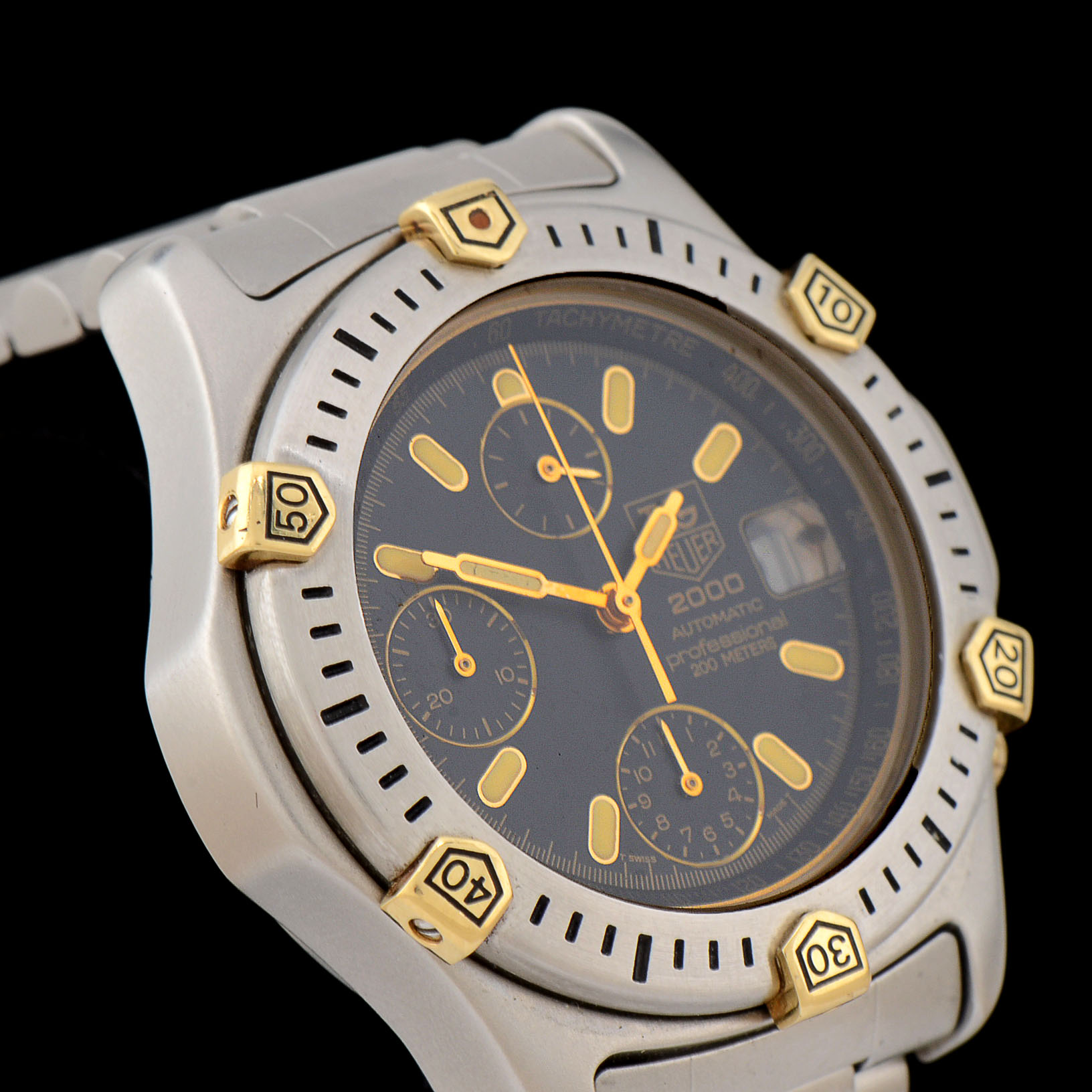 Tag Heuer 2000 Professional Chronograph 200M Steel Watch