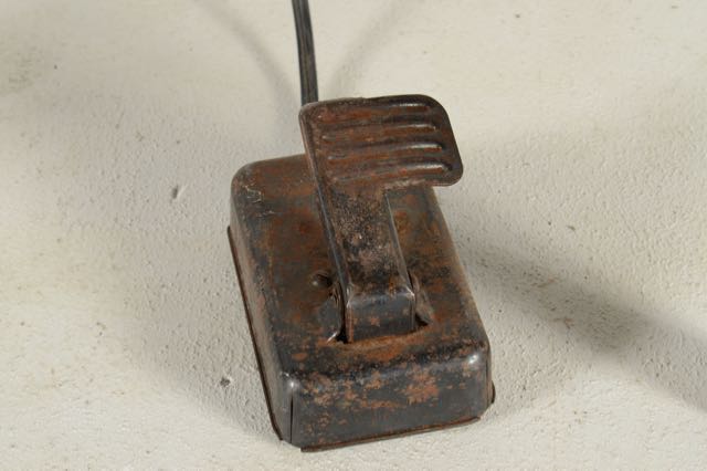 Vintage Sewing Machine and Walnut Veneer Sewing Table