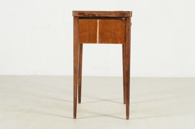 Vintage Sewing Machine and Walnut Veneer Sewing Table