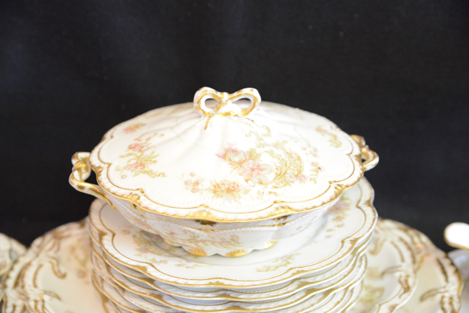 Collection of Vintage French Haviland Limoges Porcelain Dishes