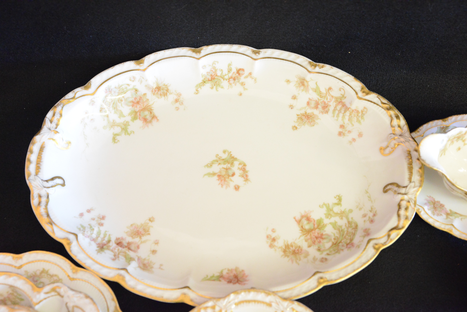 Collection of Vintage French Haviland Limoges Porcelain Dishes