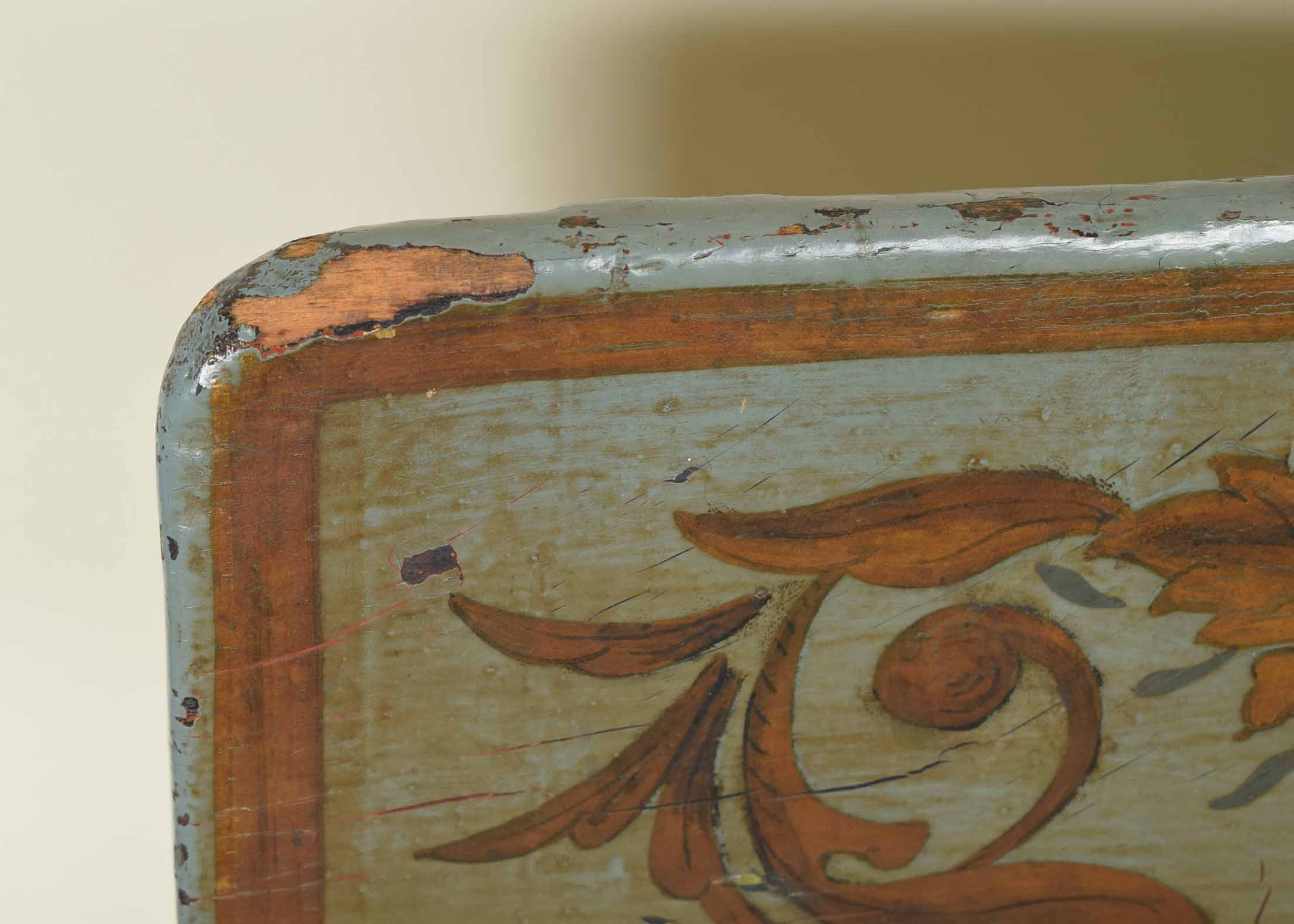 Antique Blue Painted Chair