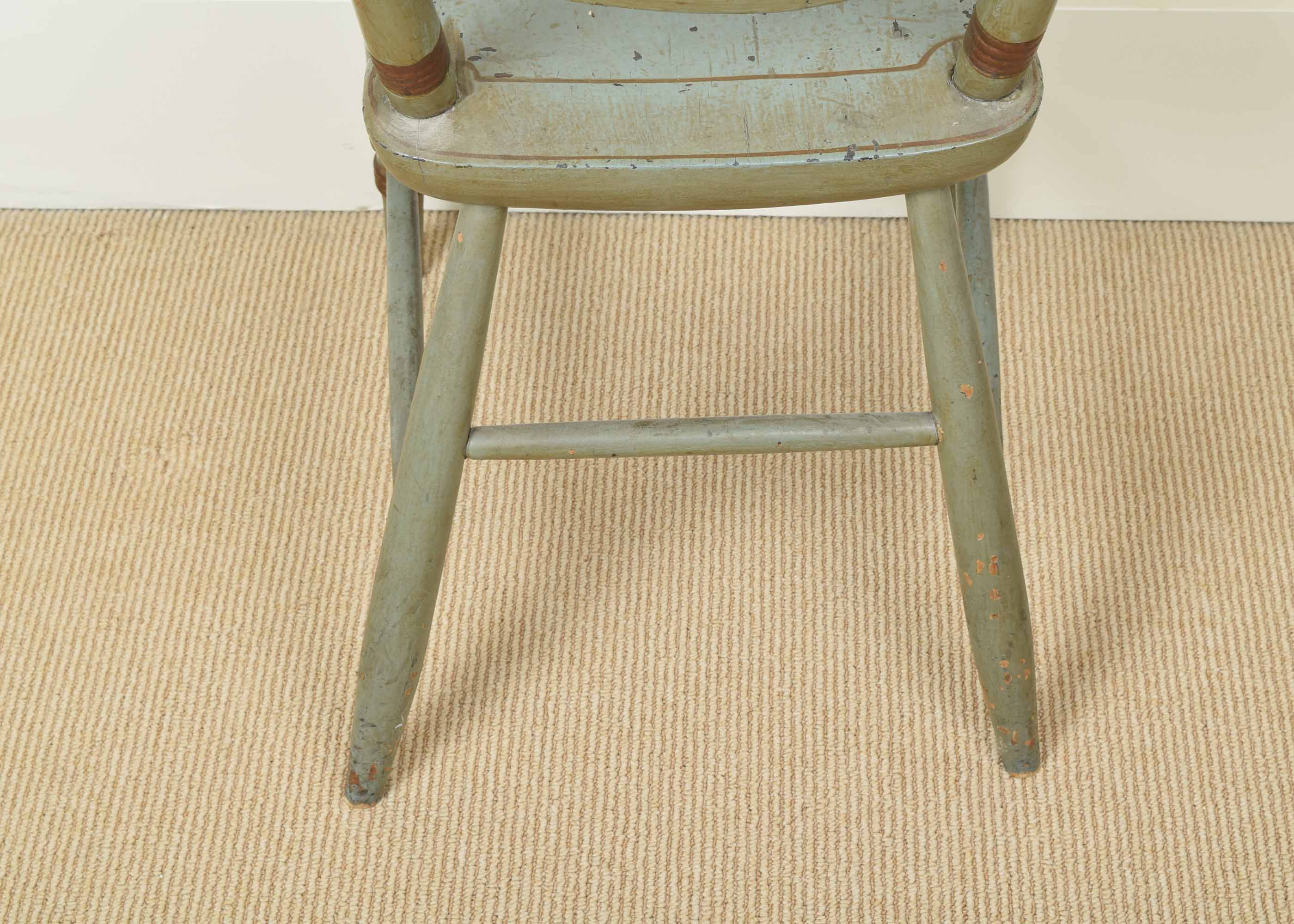 Antique Blue Painted Chair