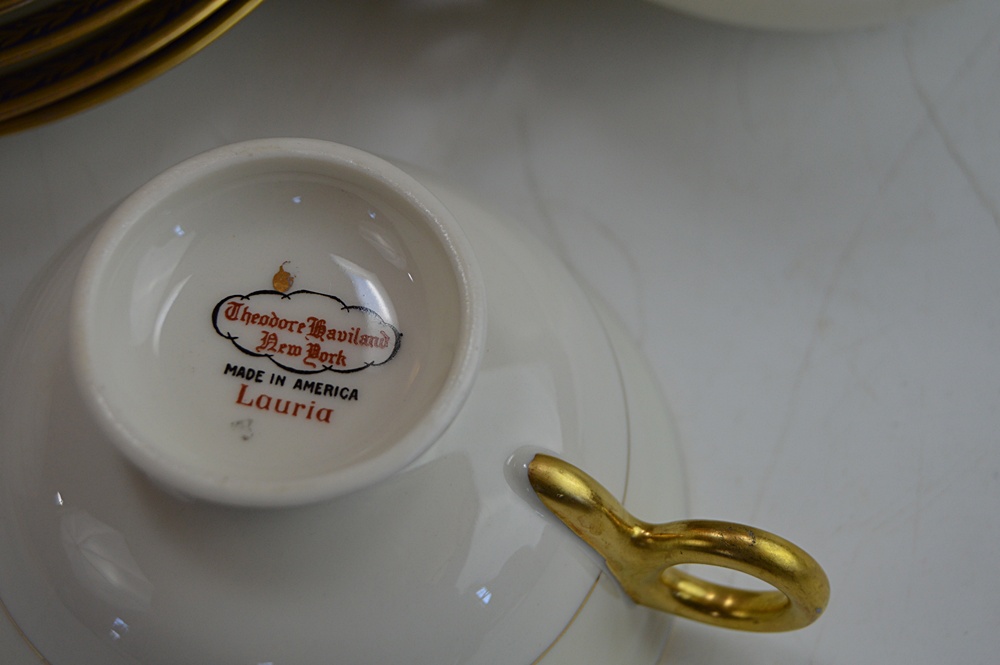 Set of Theodore Haviland "Lauria" China Tableware