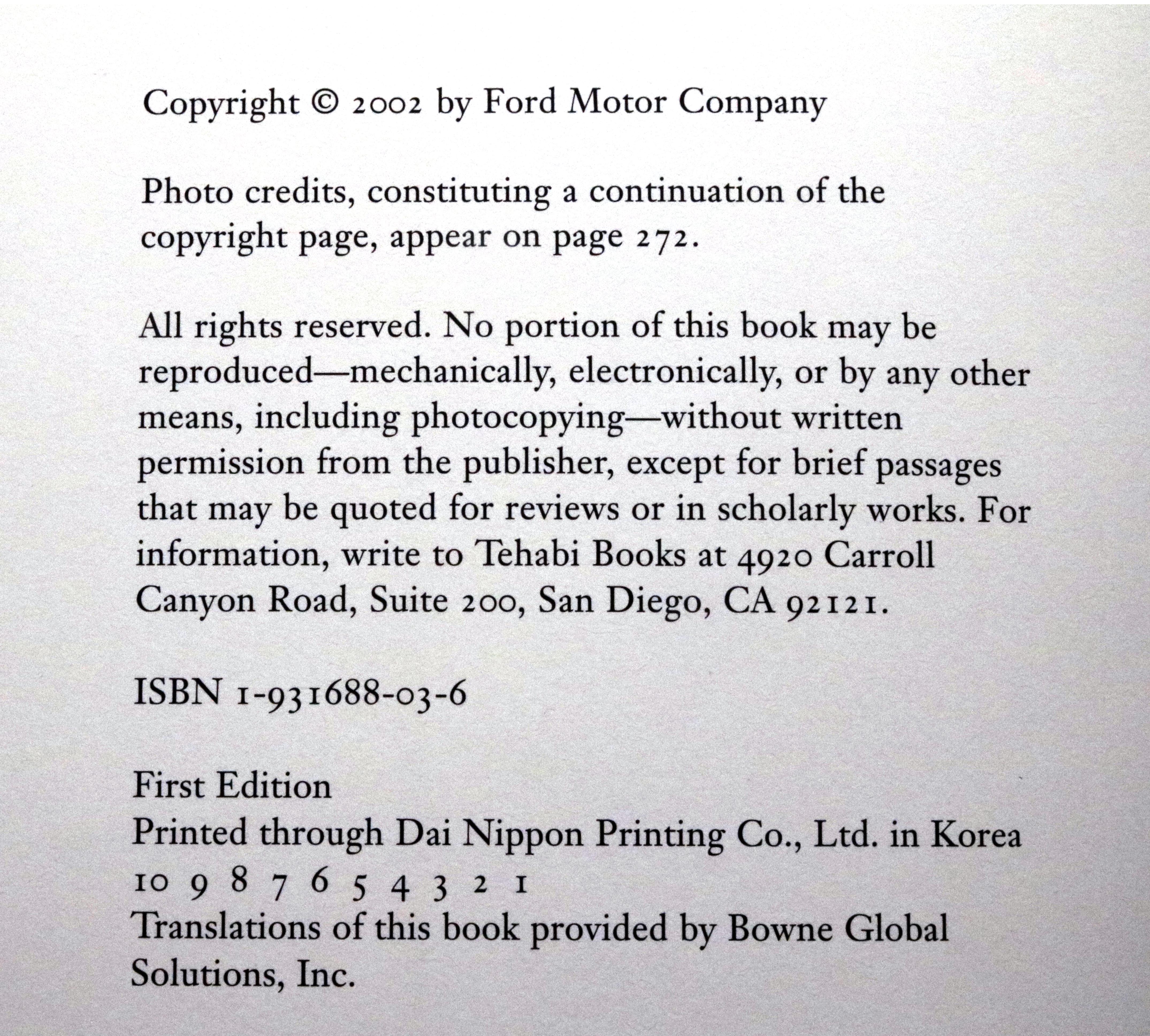 The Ford Century Collection with Die-Cast Model  Cars