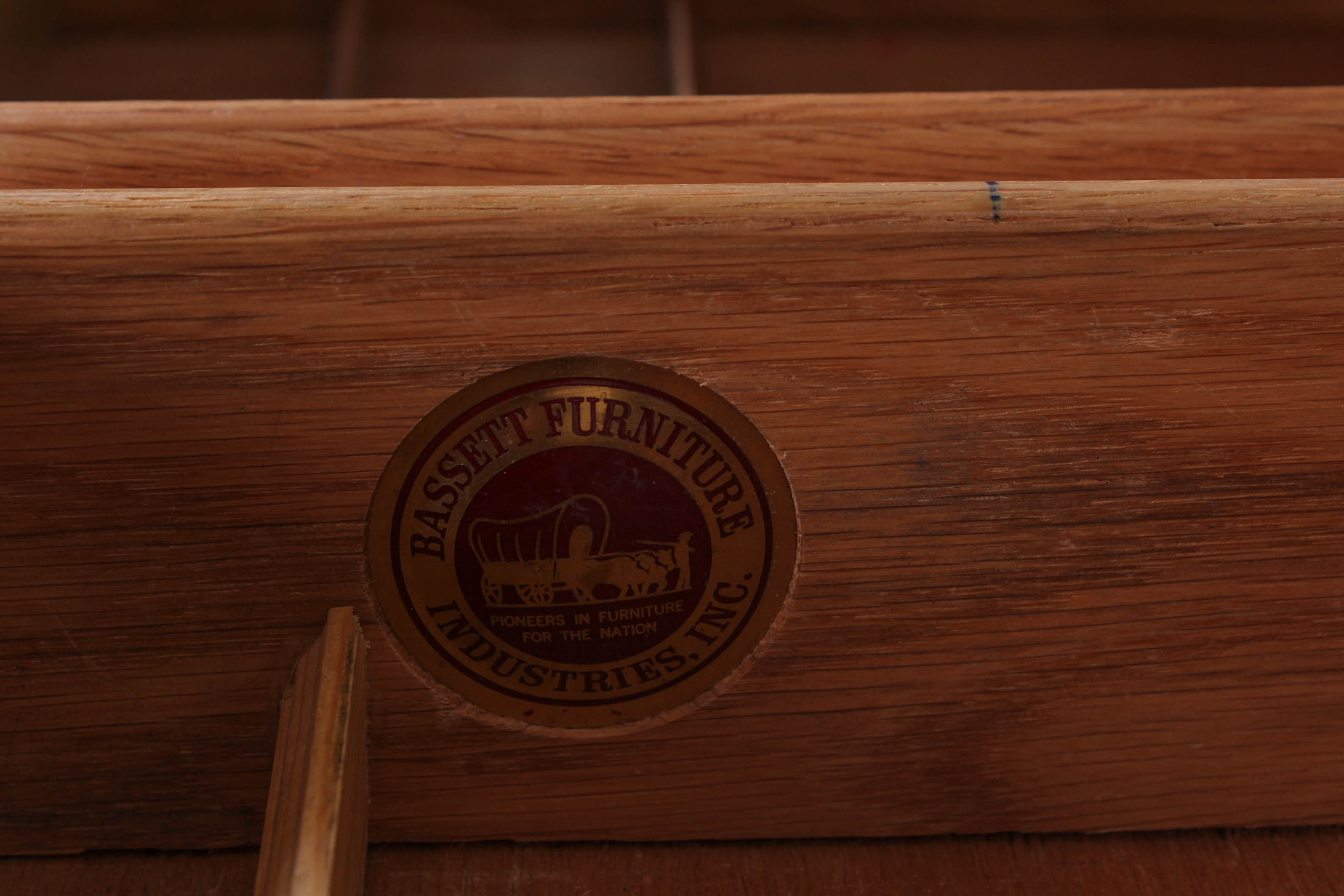 Vintage Cherry Finish Bassett Furniture Desk