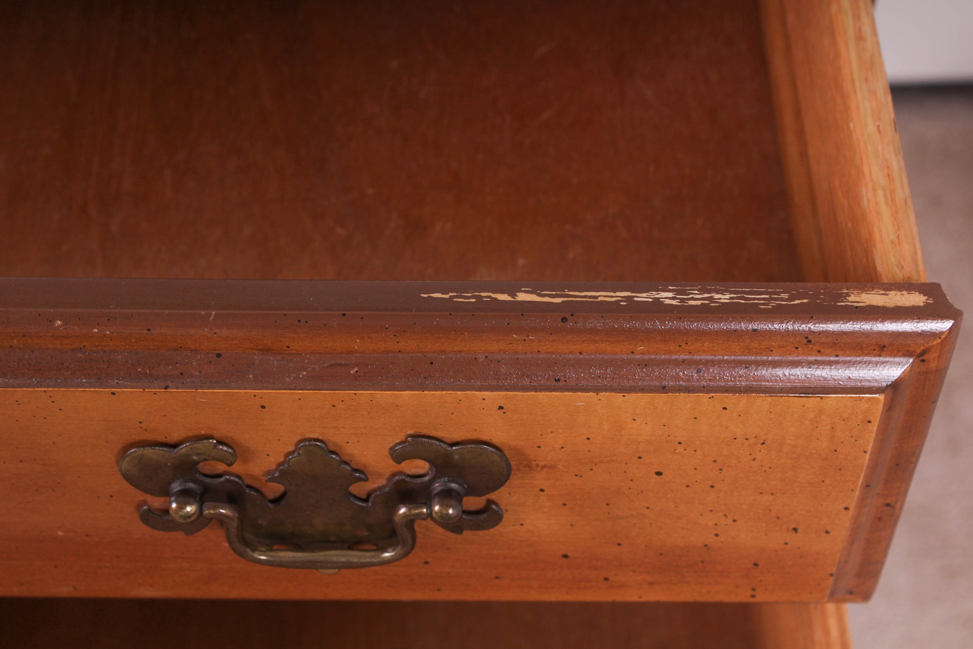 Vintage Cherry Finish Bassett Furniture Desk