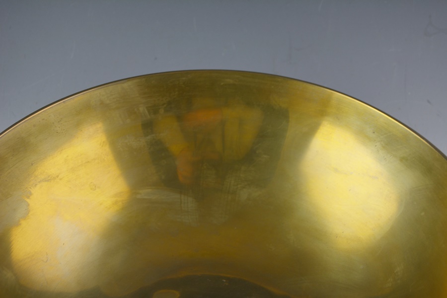 Cloisonné Floral Brass Bowl