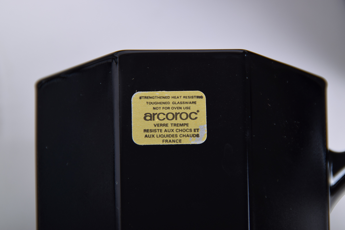 Arcoroc France Black and White Octagonal Tableware