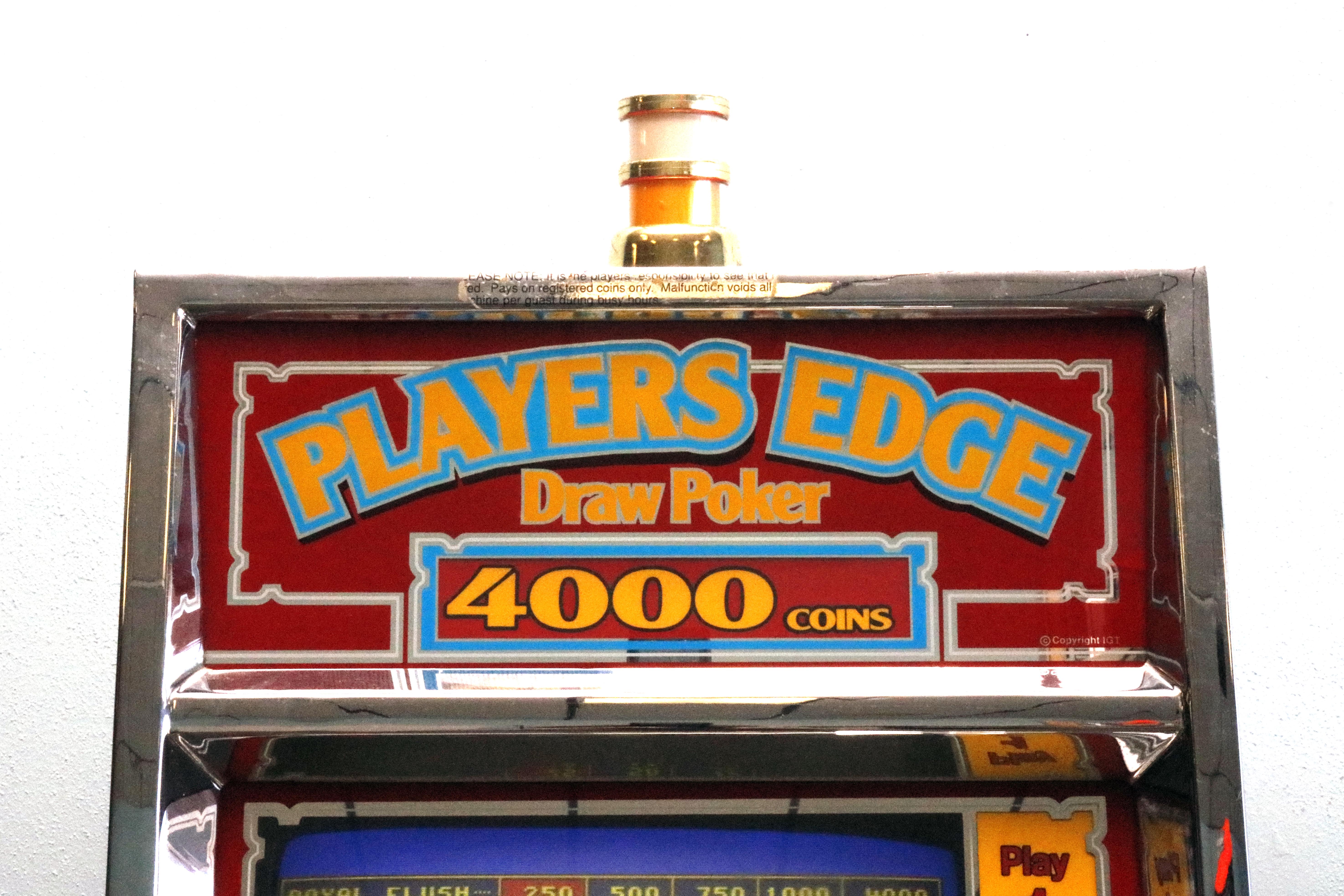 Players Edge Draw Poker Video Machine
