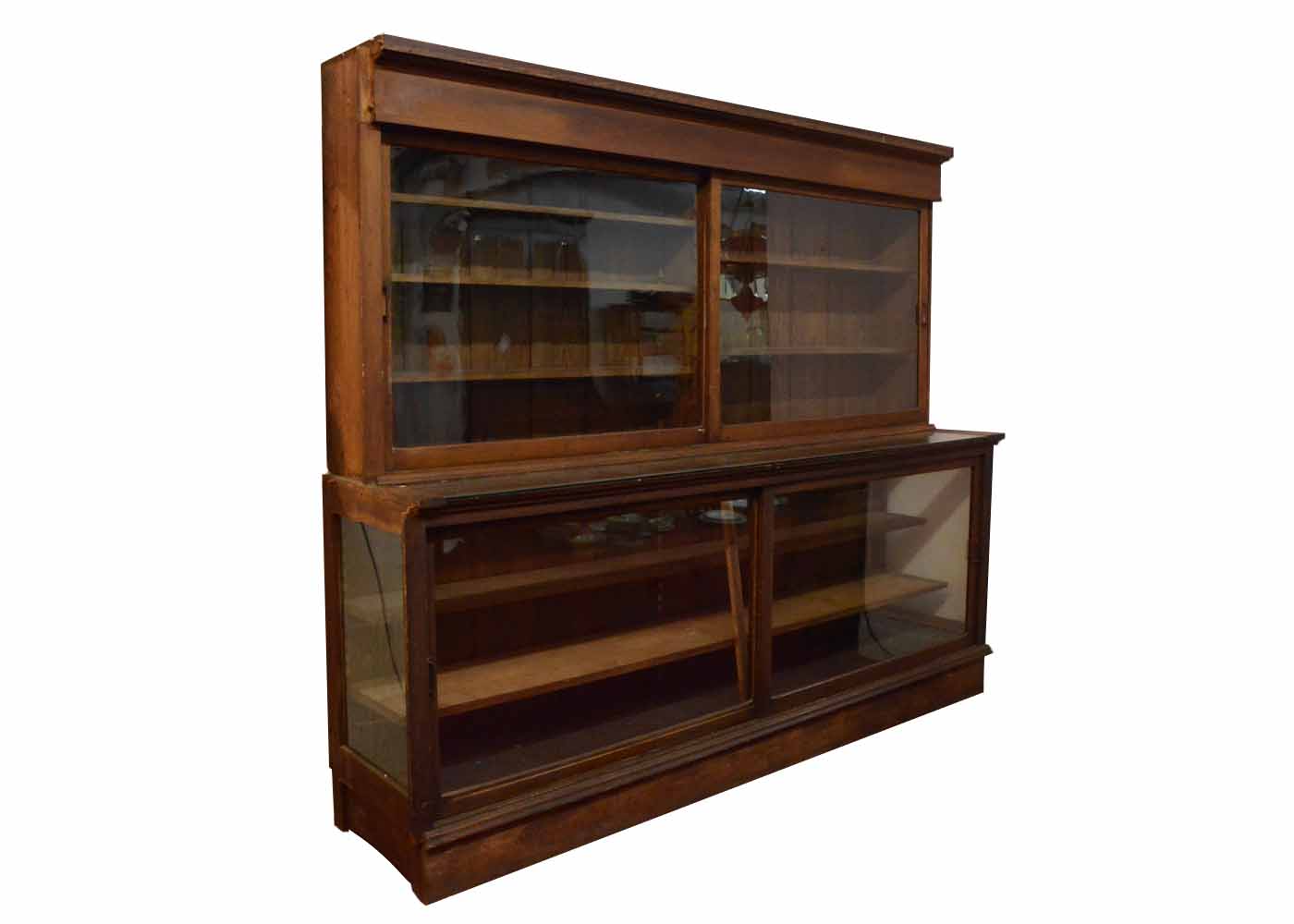 Antique General Store Style Display Cabinet