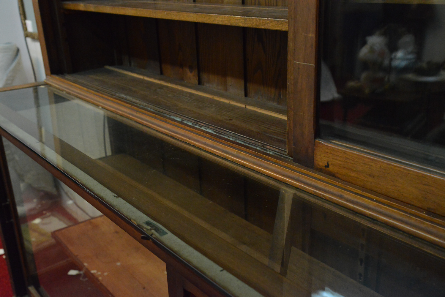 Antique General Store Style Display Cabinet