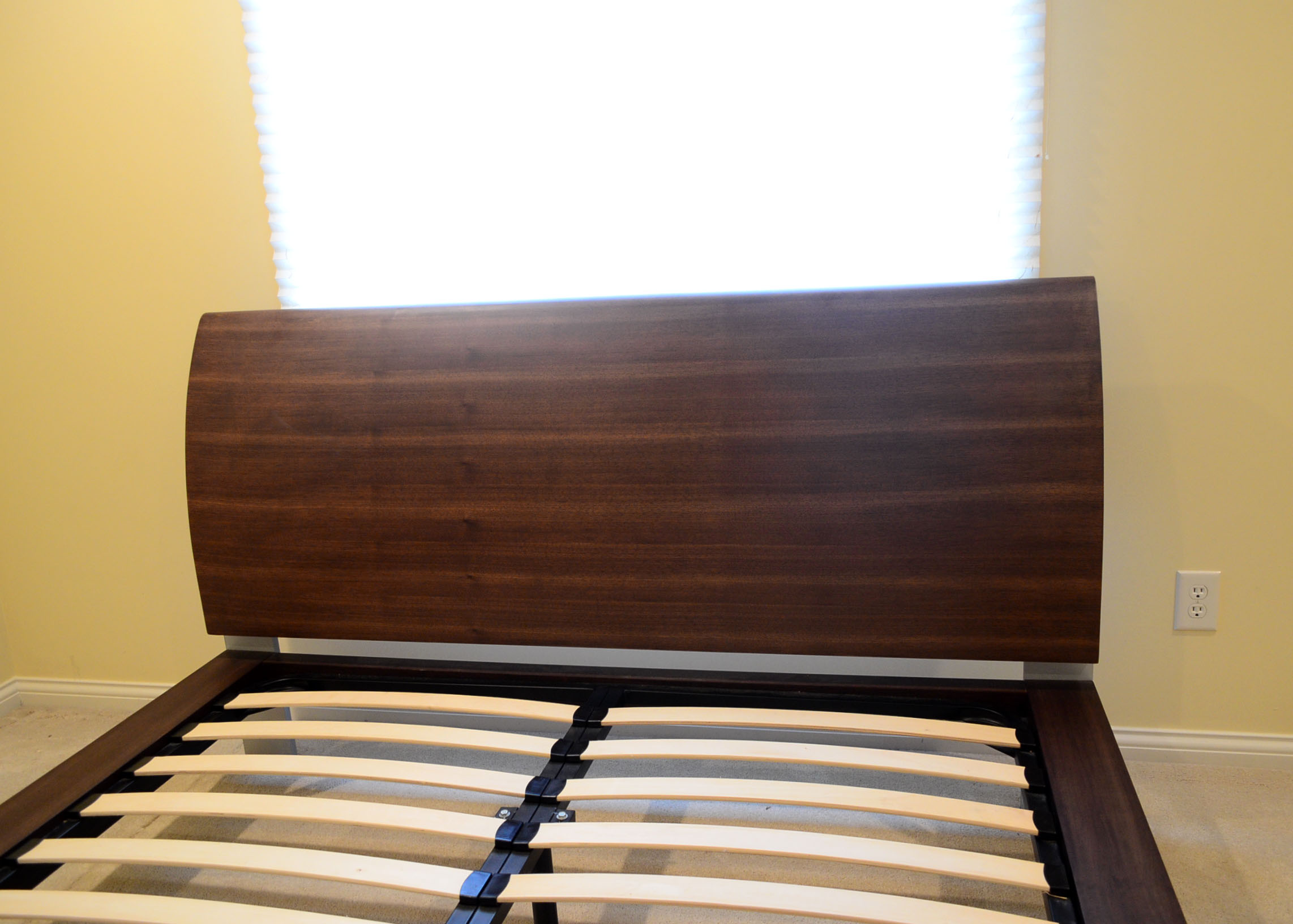 CH Furnishings Walnut Queen Bed Frame