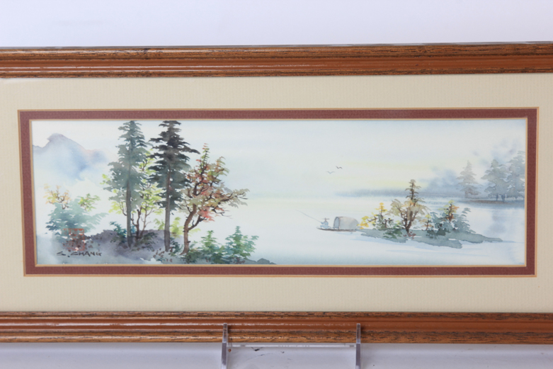 Pair of Original Watercolors by Sen Sai Chang