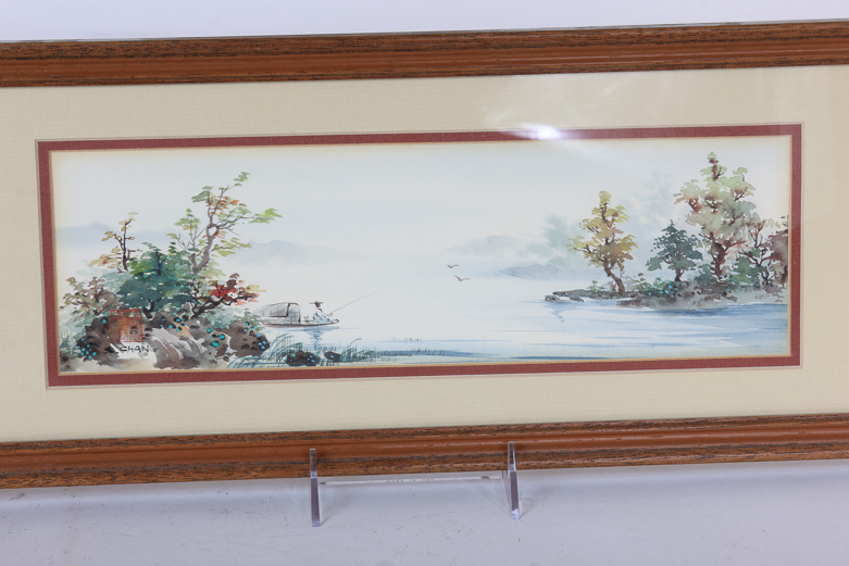 Pair of Original Watercolors by Sen Sai Chang