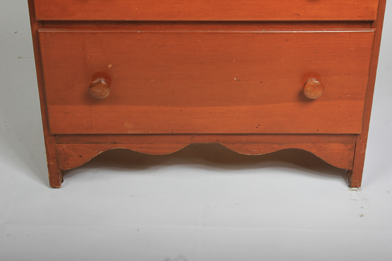 Small Wooden Five-Drawer Chest