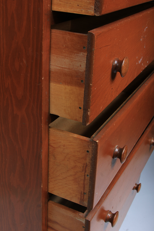 Small Wooden Five-Drawer Chest