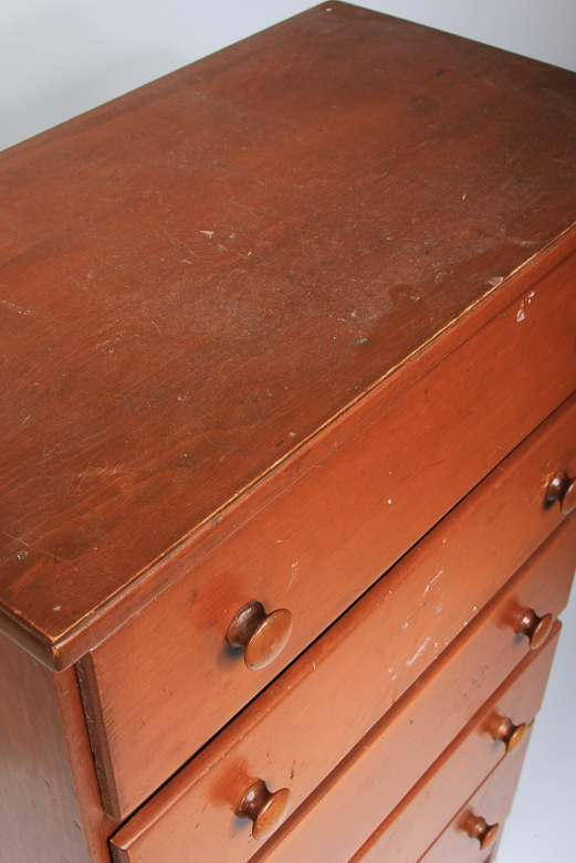 Small Wooden Five-Drawer Chest