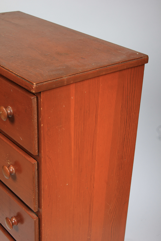 Small Wooden Five-Drawer Chest