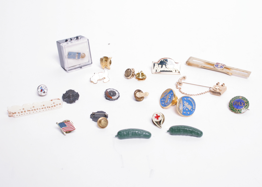 Vintage Service Pin and Tie Tack Collection