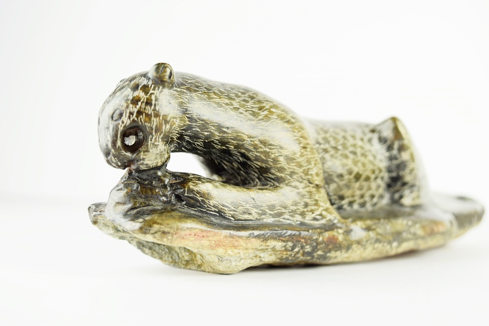 Pair of Jaguars Sculpted in Soapstone