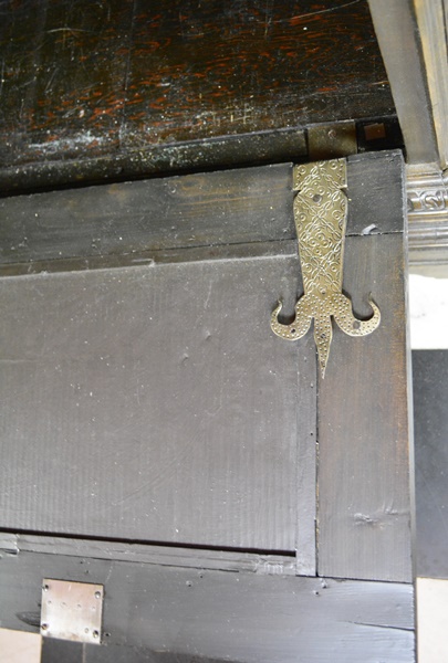 Antique Elizabethan Style Ornately Carved Low Cupboard