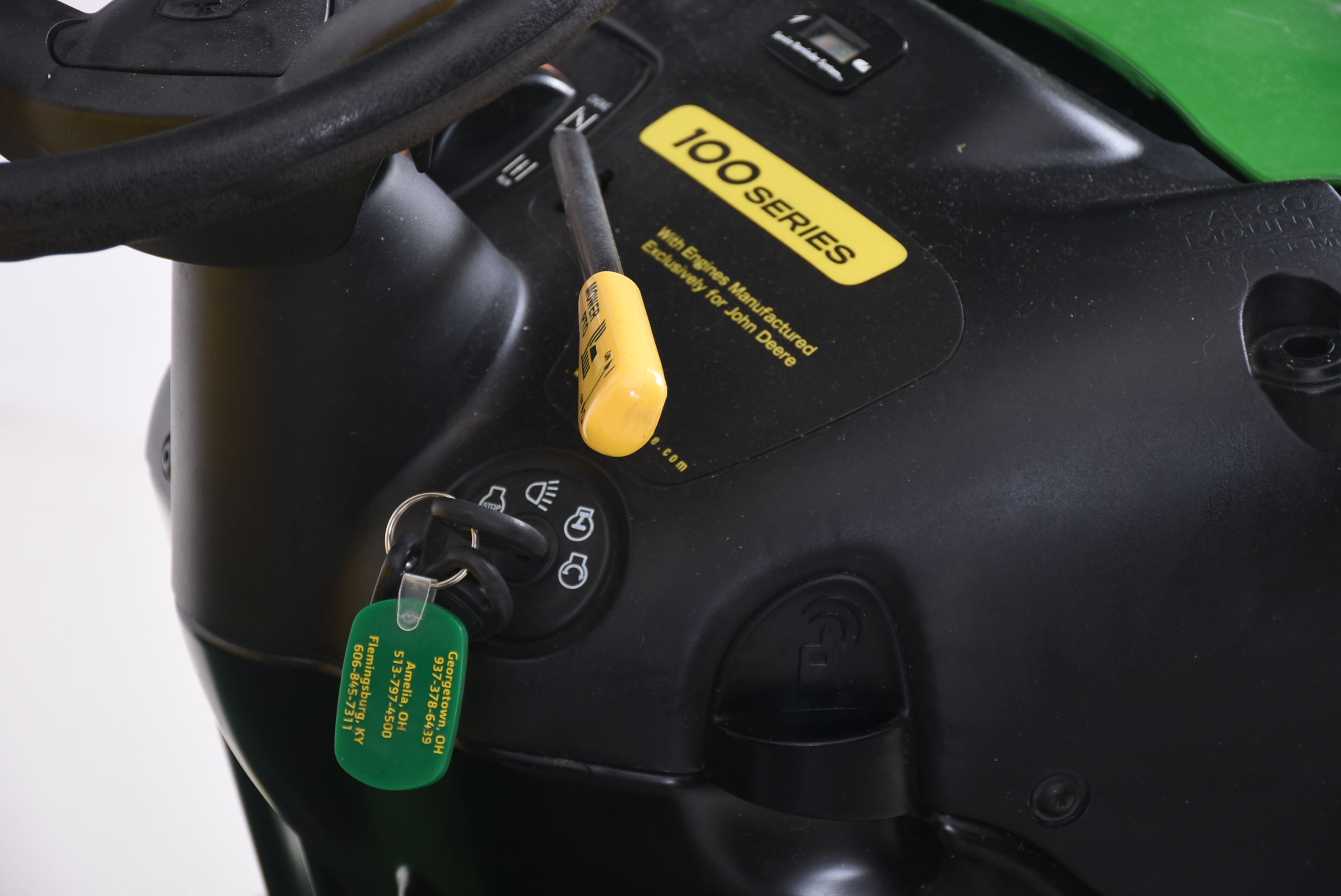 John Deere Riding Mower with Lawn Sweeper