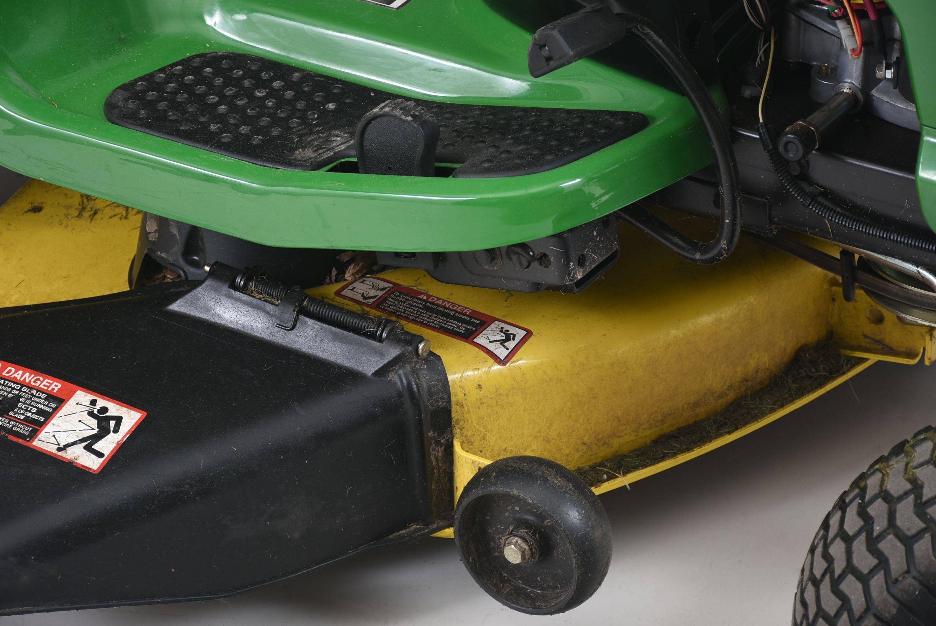 John Deere Riding Mower with Lawn Sweeper