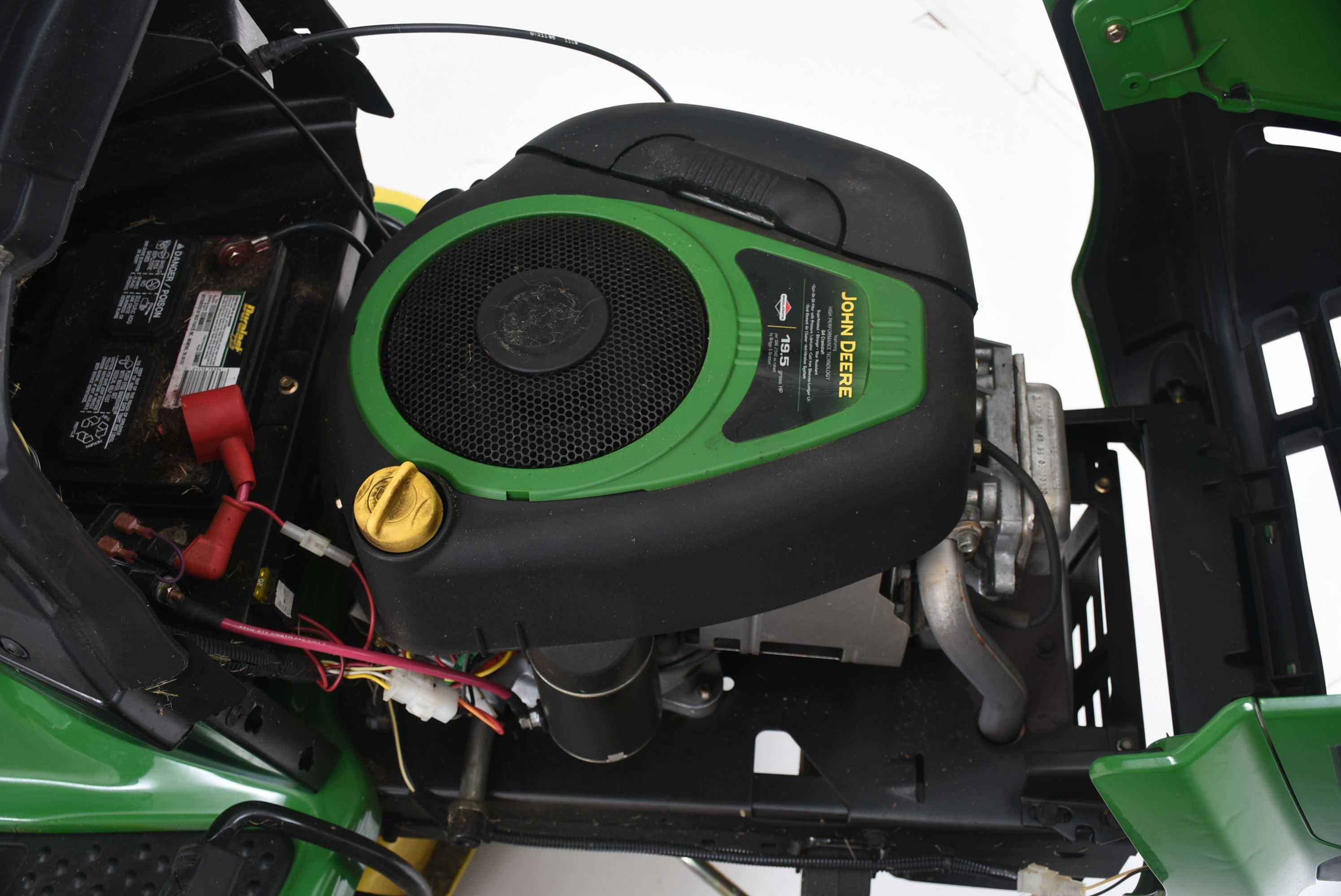 John Deere Riding Mower with Lawn Sweeper