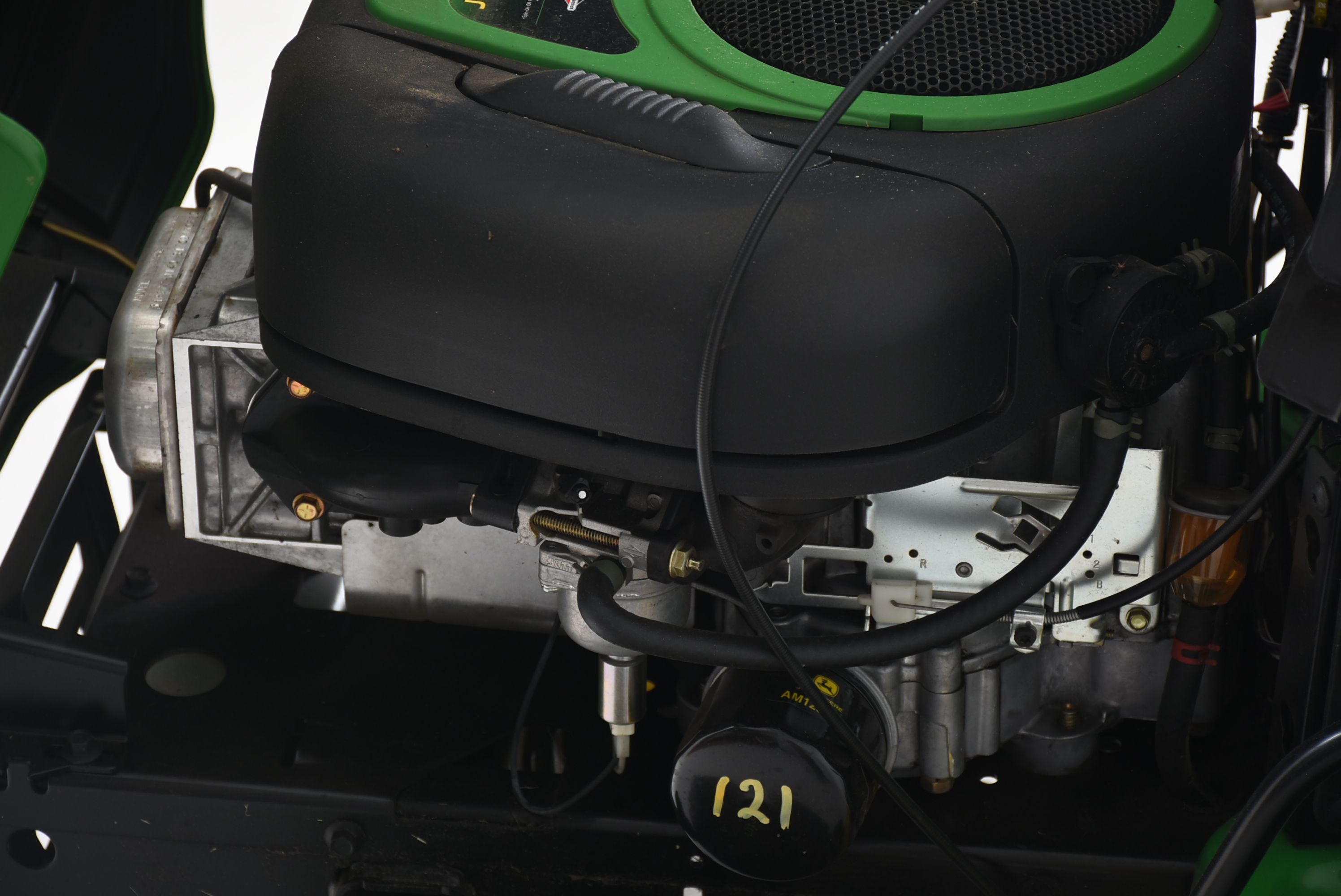 John Deere Riding Mower with Lawn Sweeper