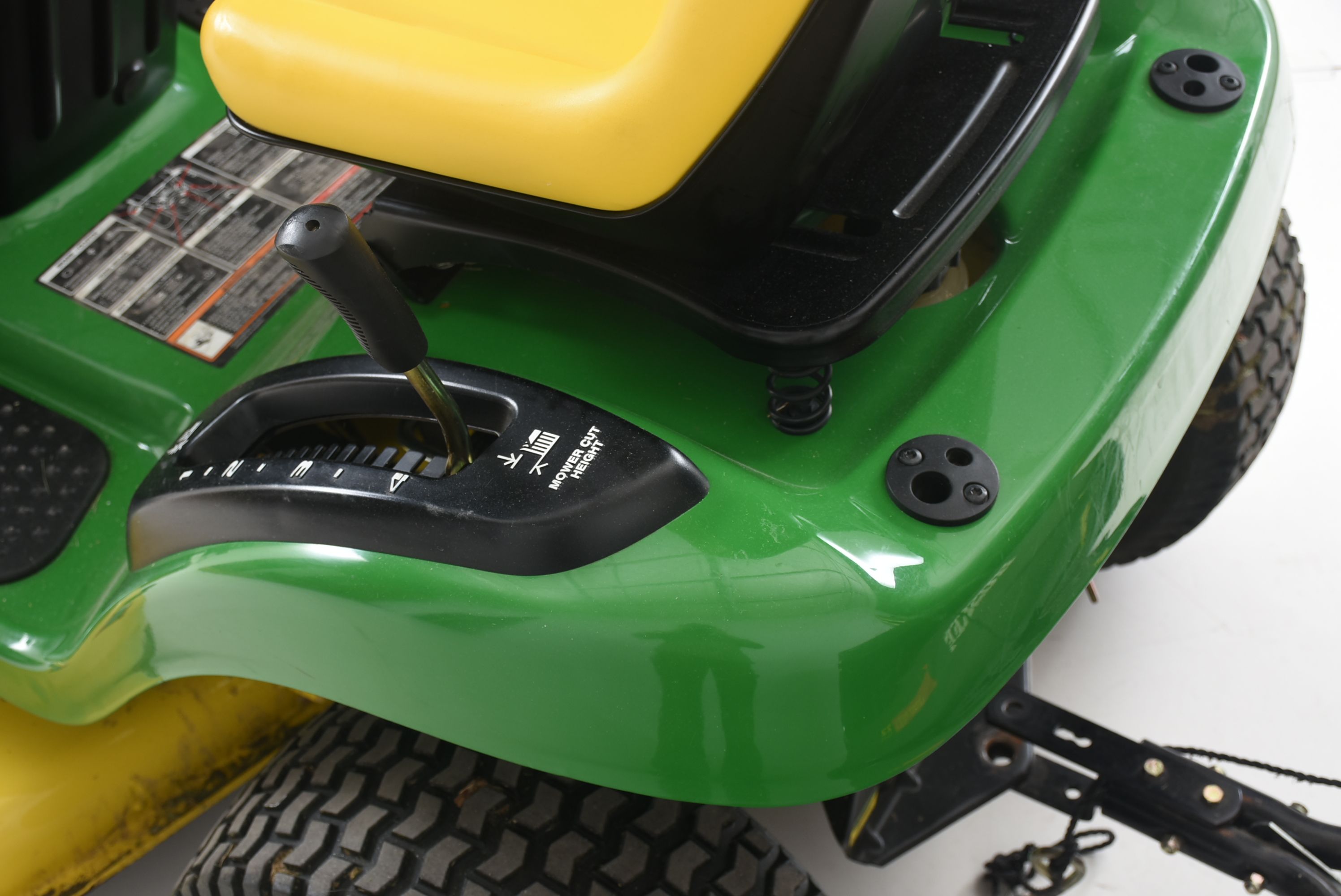 John Deere Riding Mower with Lawn Sweeper