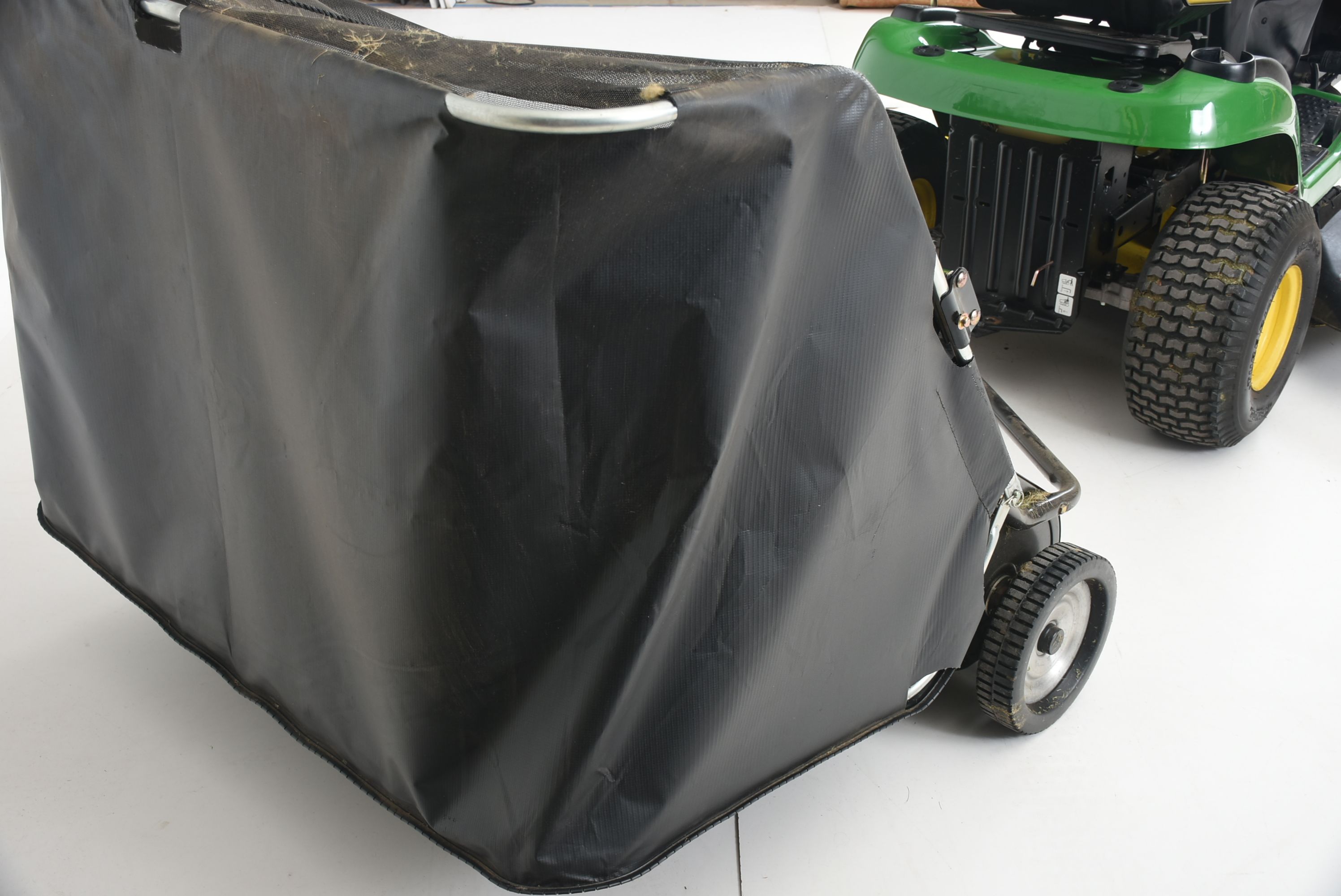 John Deere Riding Mower with Lawn Sweeper