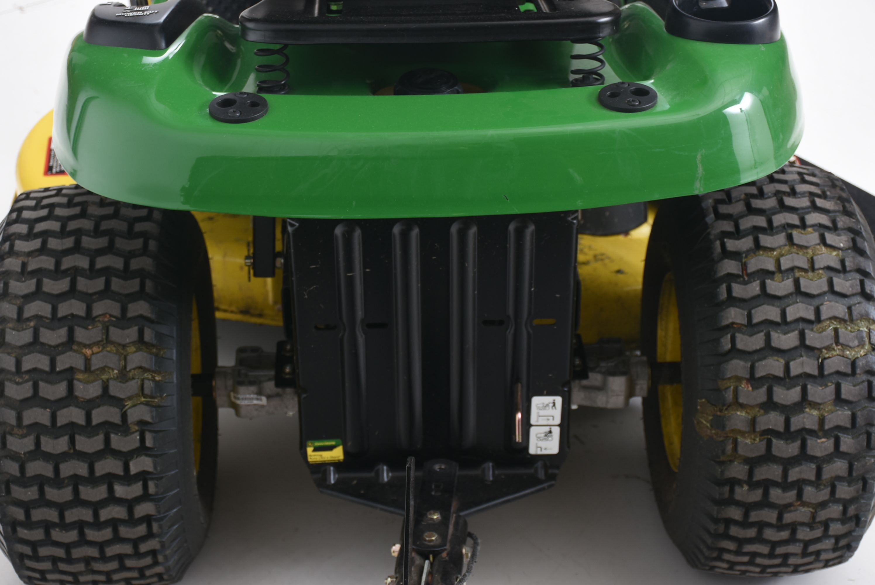 John Deere Riding Mower with Lawn Sweeper