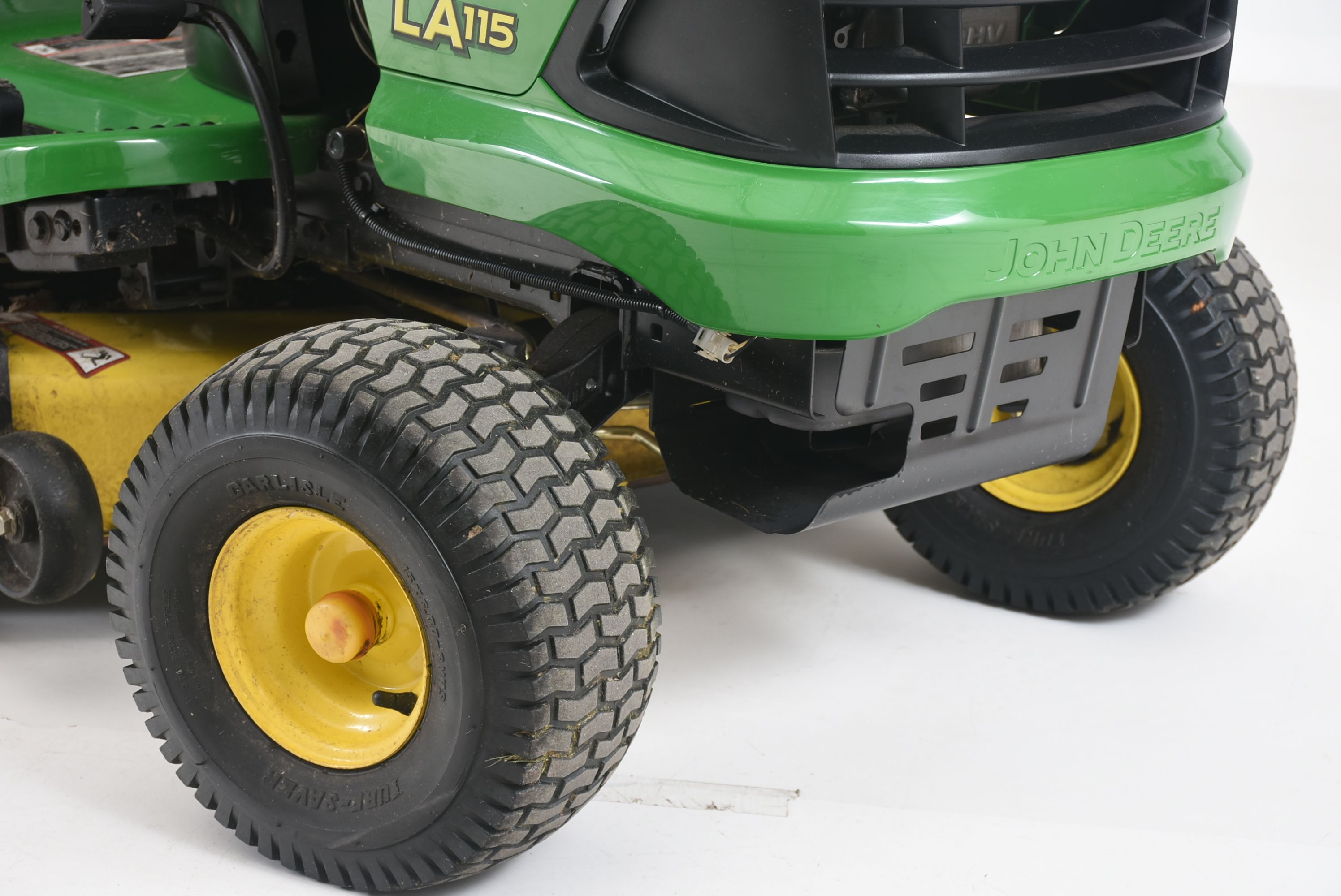 John Deere Riding Mower with Lawn Sweeper