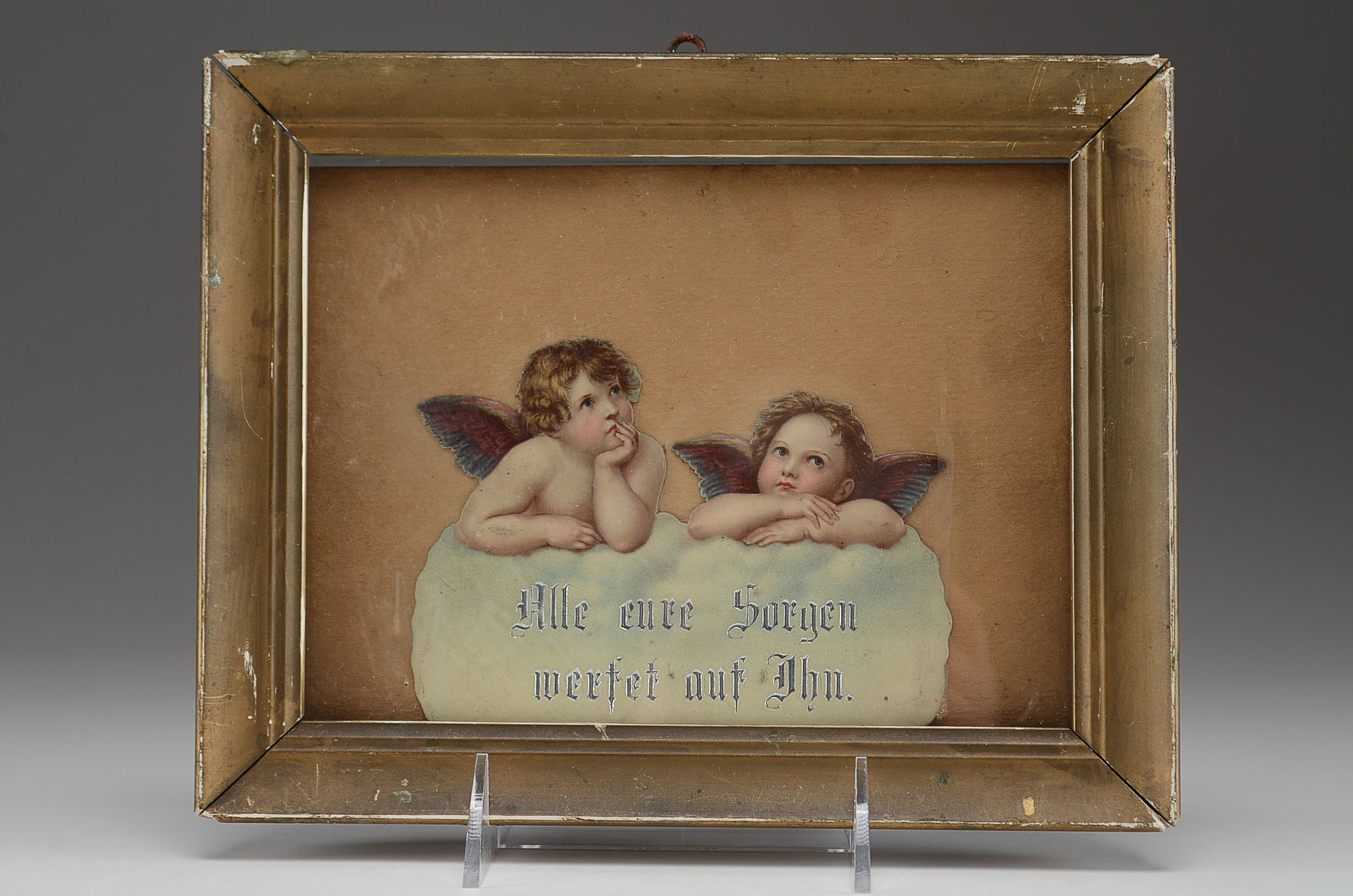 Goebel Figurine, Nurse Figurine and Framed Cupid Card