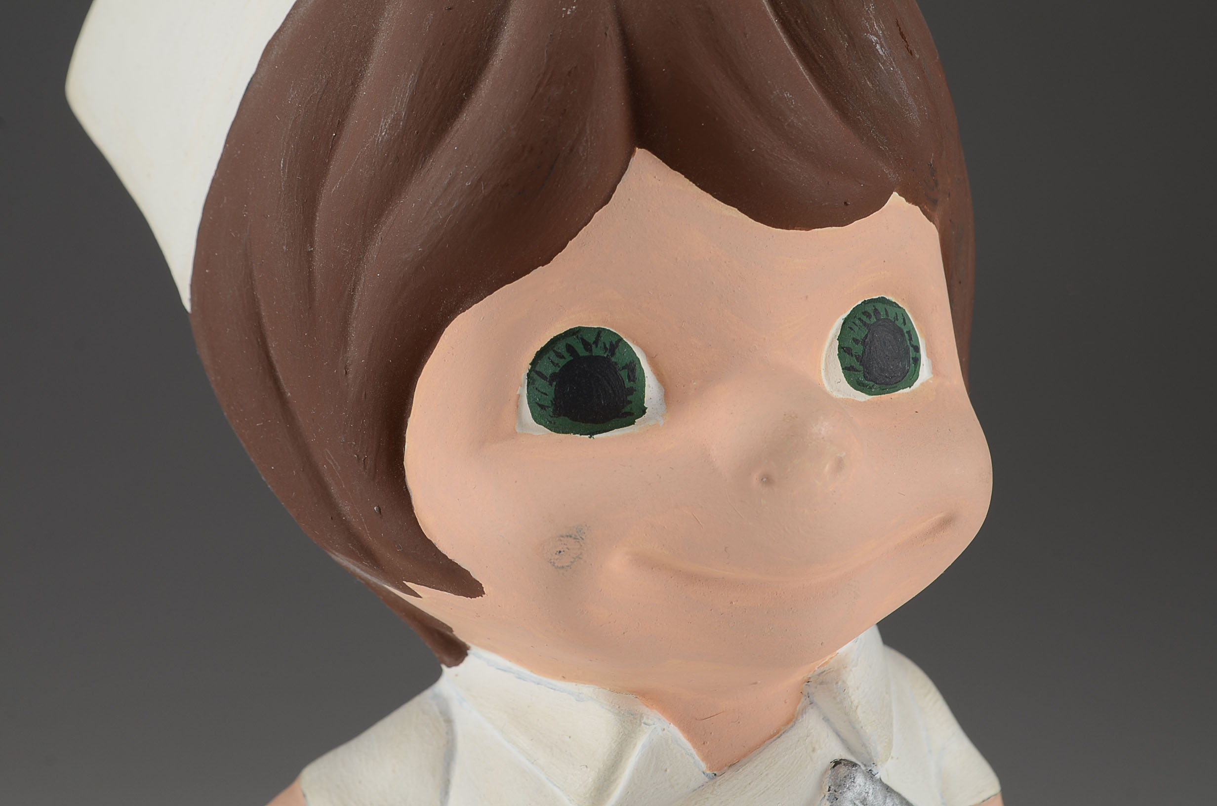 Goebel Figurine, Nurse Figurine and Framed Cupid Card