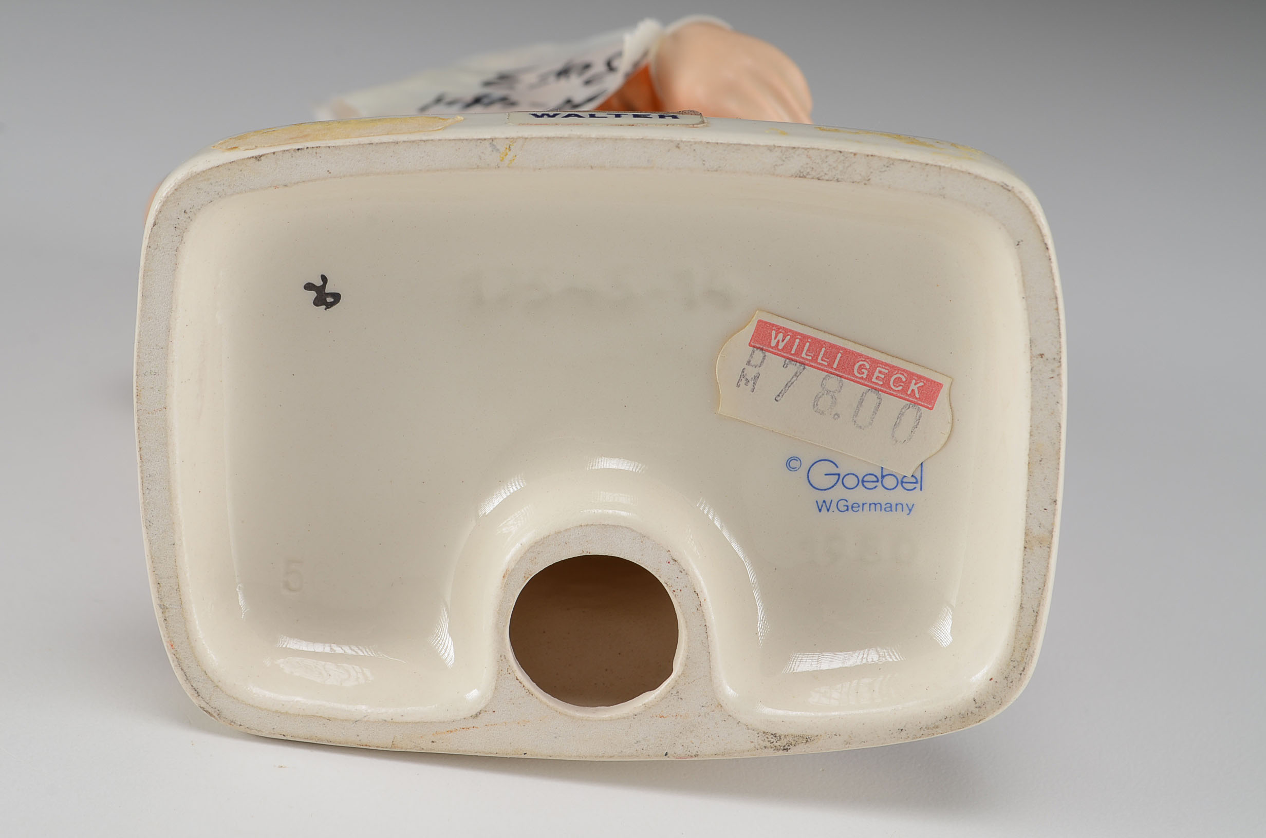 Goebel Figurine, Nurse Figurine and Framed Cupid Card