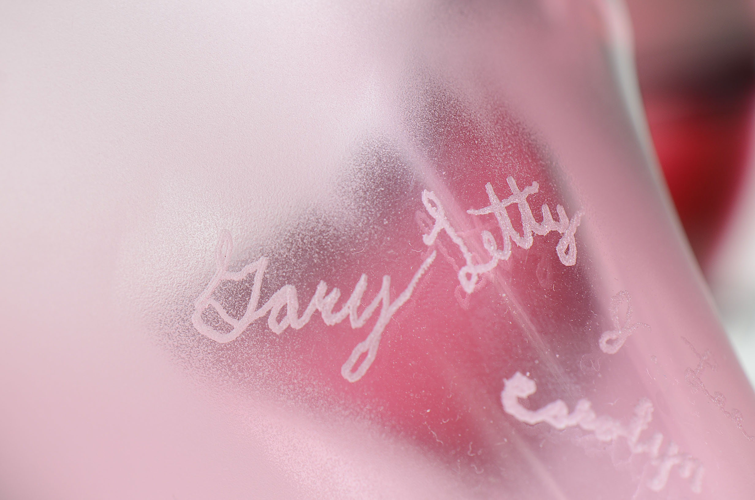 Signed Barry Entner Blown Glass Flower