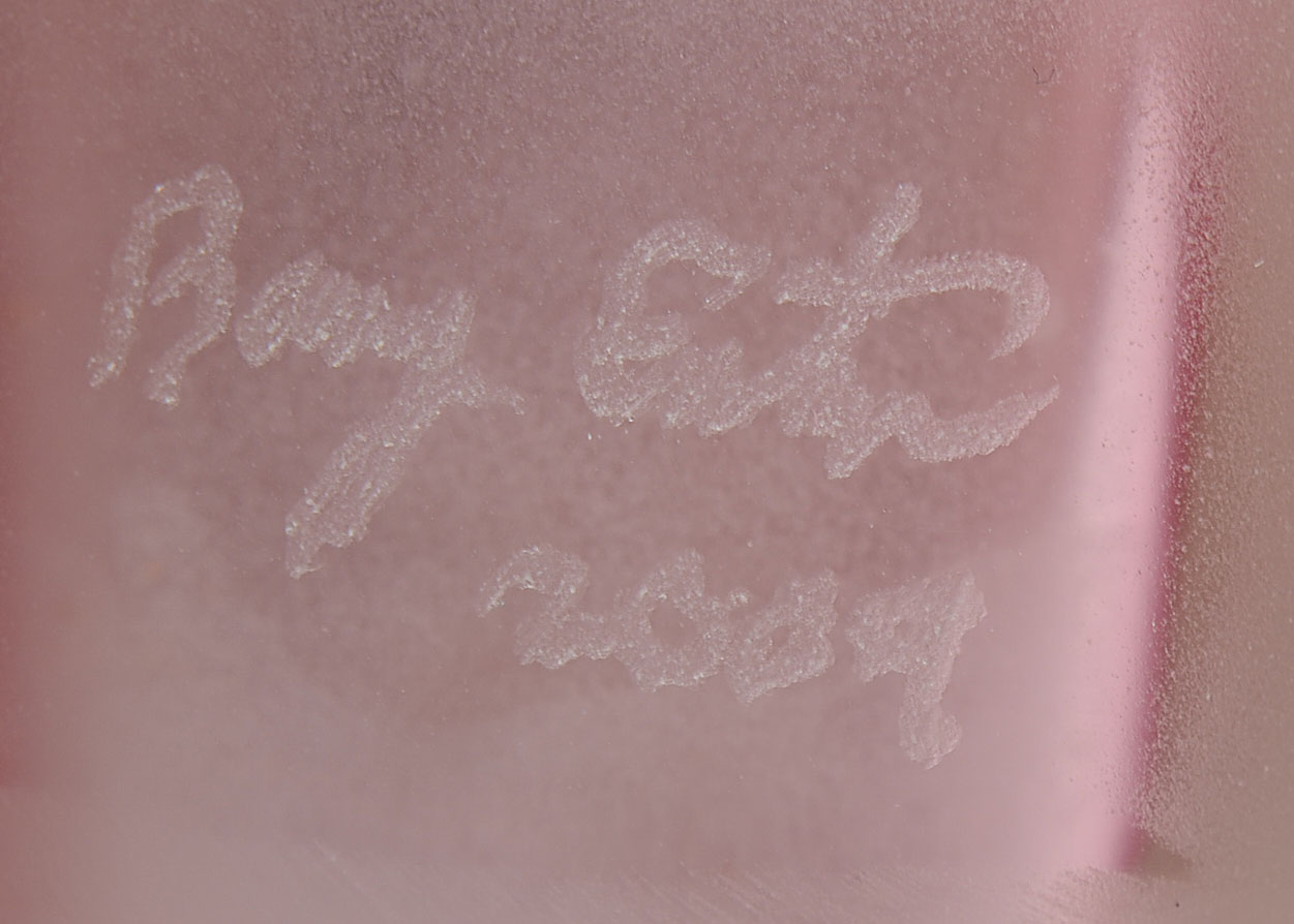 Signed Barry Entner Blown Glass Flower