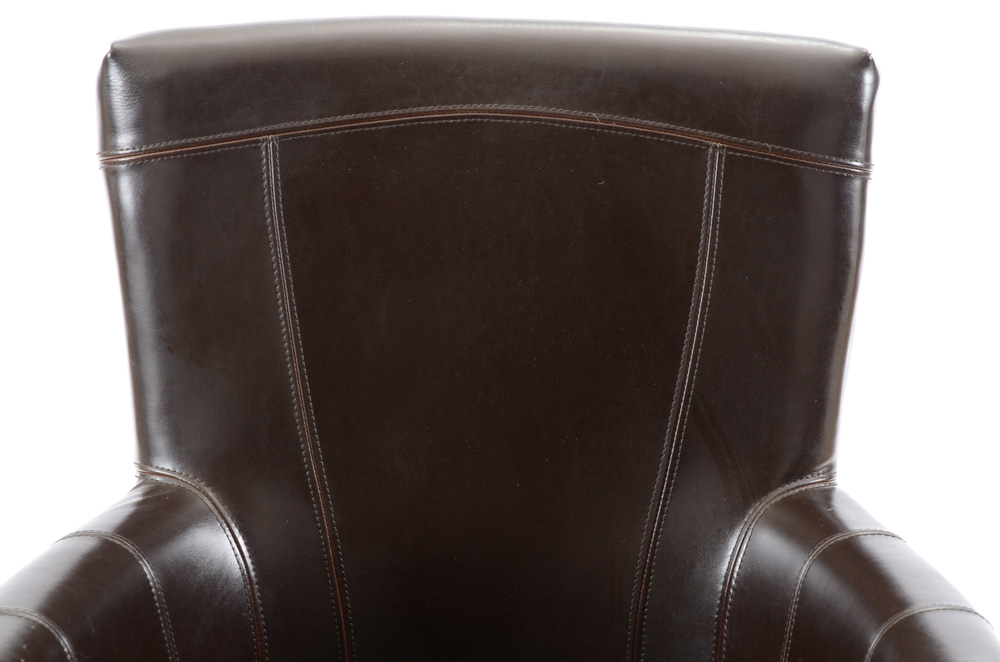 Arhaus Furniture Rolling Leather Desk Chair