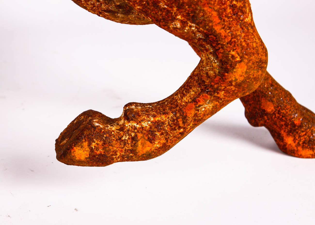 Weathered Cast Iron Bull Statuette