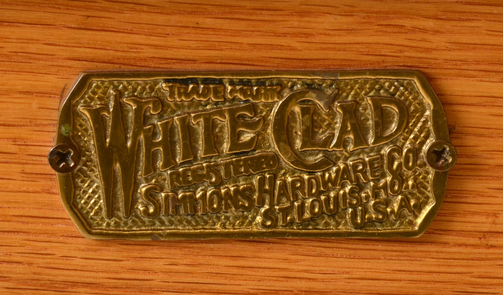 Oak Ice Box End Table