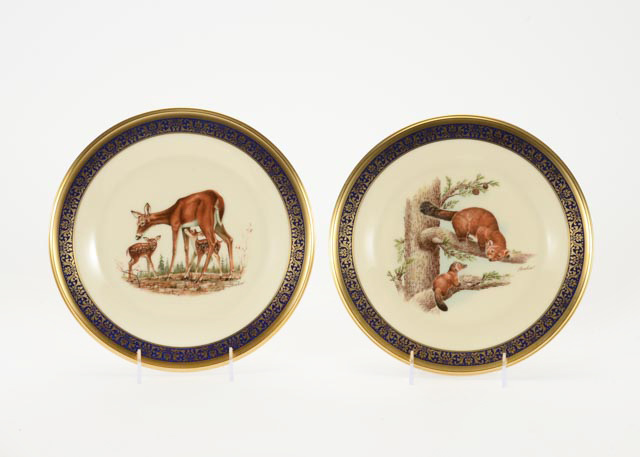 Pair of Vintage Limited Edition Lenox Wildlife Plates